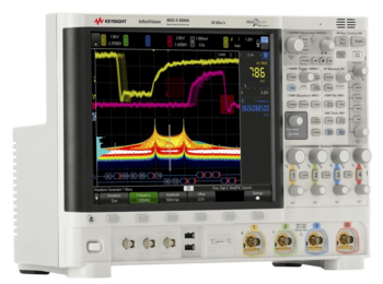 A picture of a used MSOX6004A mixed signal oscilloscope.