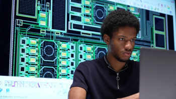 Engineer Using Analyzing Data.