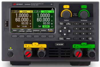 EL34243A 600W Bench Electronic Load, Dual Input 150V, 60A, 300W