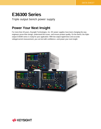 For Sale: Keysight Used E36313A 160W Triple Output Power For Sale: Keysight Used E36313A 160W Triple Output Power