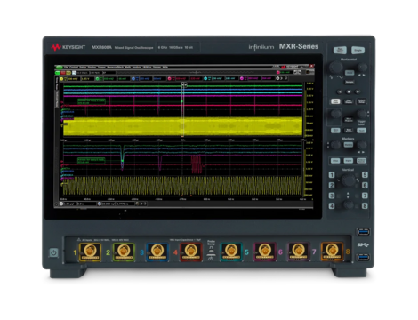 MXR608A Infiniium MXR-Series Oscilloscope- 6 GHz, 8 Channels – Sideview
