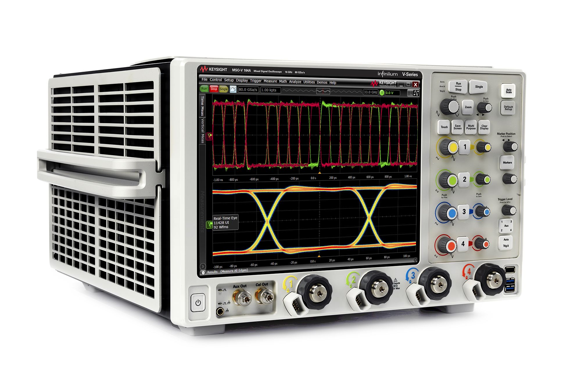 Keysight MSOV164A Mixed Signal Oscilloscope / 16 GHz / 80/40 Gsa/s / 4 Analog Plus 16 Digital Channels