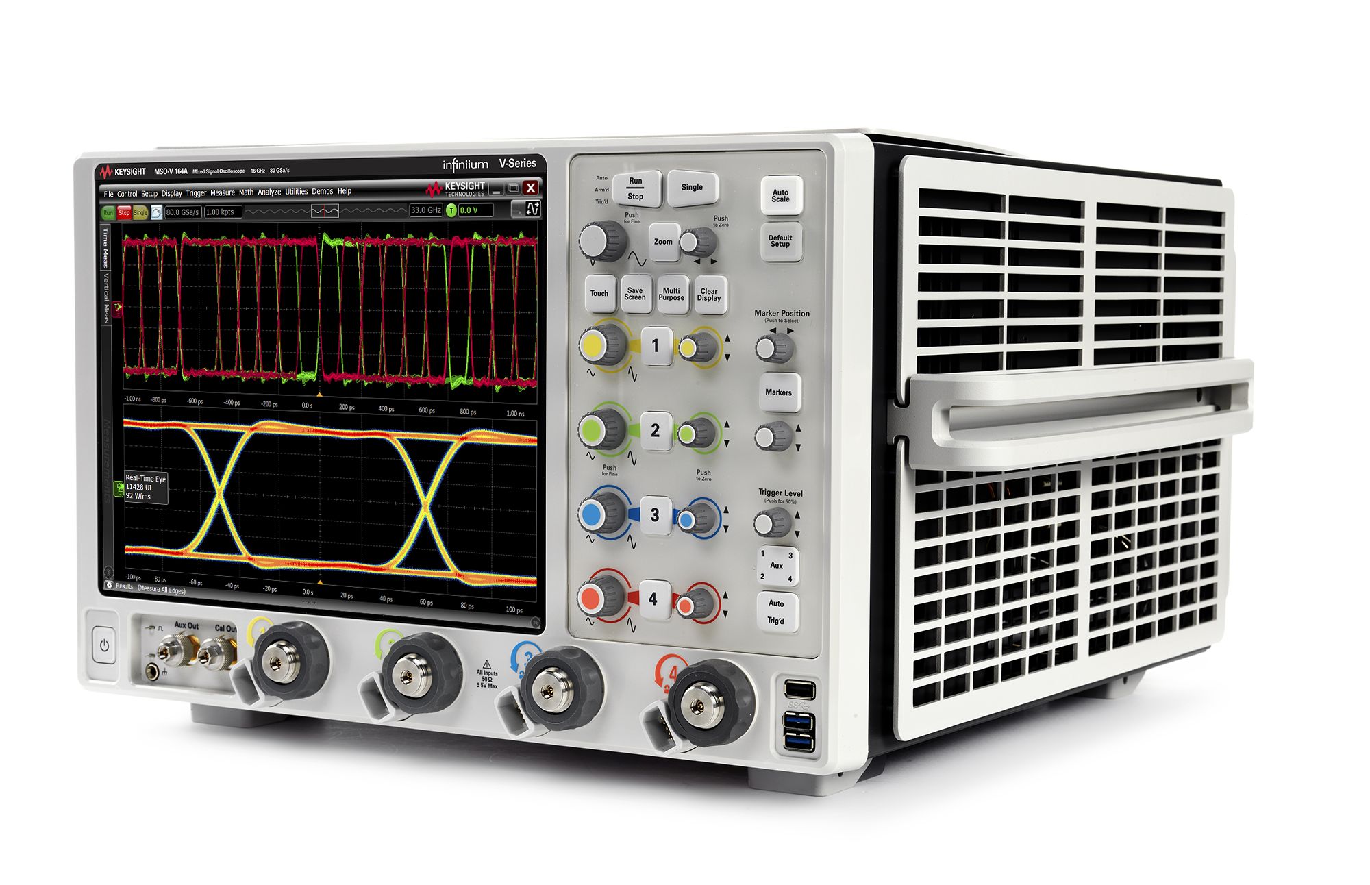 Keysight MSOV164A Mixed Signal Oscilloscope / 16 GHz / 80/40 Gsa/s / 4 Analog Plus 16 Digital Channels