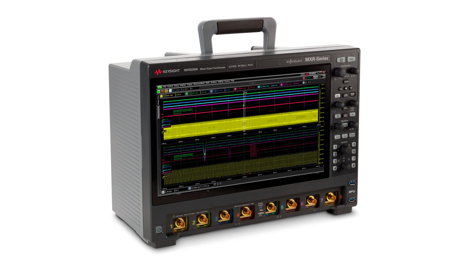 Keysight MXR258A Infiniium MXR-Series Real-Time Oscilloscope / 2.5 GHz / 16 GSa/s / 8 Channels