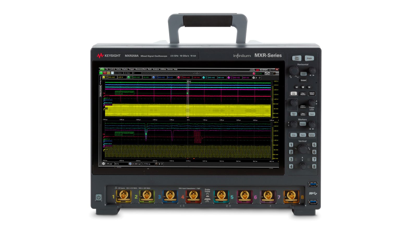 Keysight MXR258A Infiniium MXR-Series Real-Time Oscilloscope / 2.5 GHz / 16 GSa/s / 8 Channels