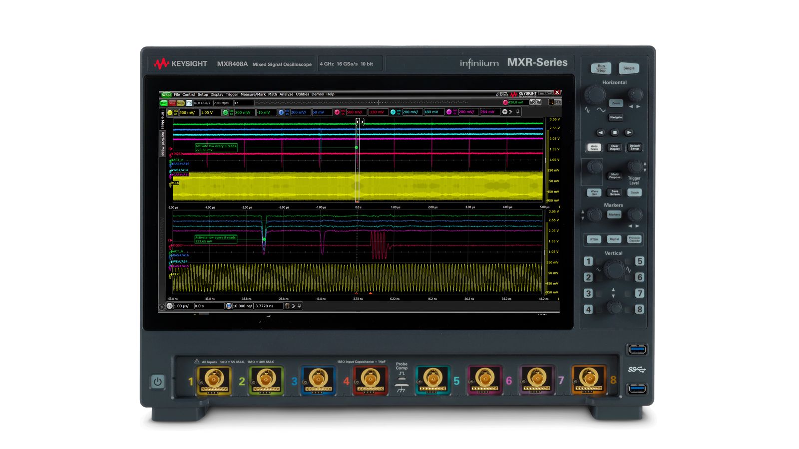 Keysight MXR408A Infiniium MXR-Series Real-Time Oscilloscope / 4 GHz / 16 GSa/s / 8 Channels