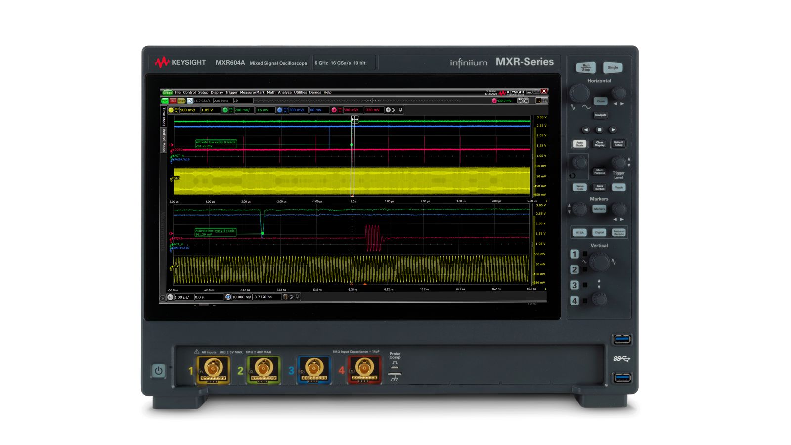 Keysight MXR604A Infiniium MXR-Series Real-Time Oscilloscope / 6 GHz / 16 GSa/s / 4 Channels