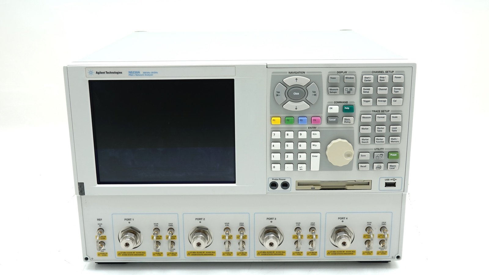 Keysight N5230A-245 Network Analyzers PNA-L Network Analyzer / 300 kHz to  20 GHz / 4-port / Configurable Test Set / Extended Power Range