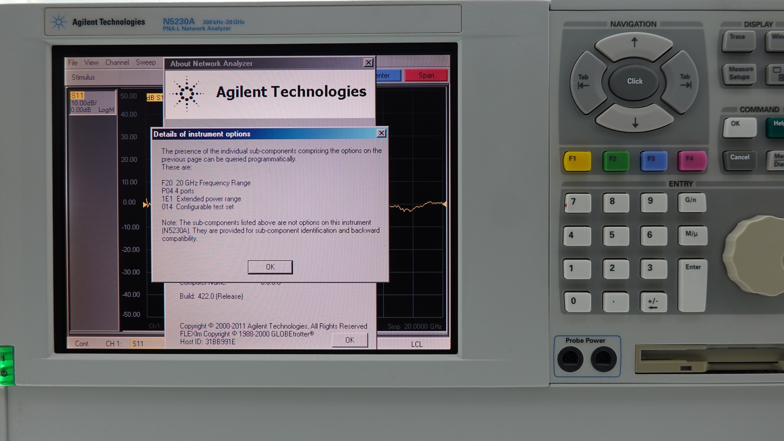 Keysight N5230A-245 Network Analyzers PNA-L Network Analyzer / 300 kHz to  20 GHz / 4-port / Configurable Test Set / Extended Power Range