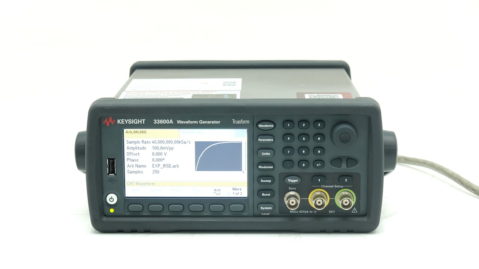 Keysight 33622A Waveform Generator / 33500B Series / 120 MHz / 2 Channels / 250MSa/s