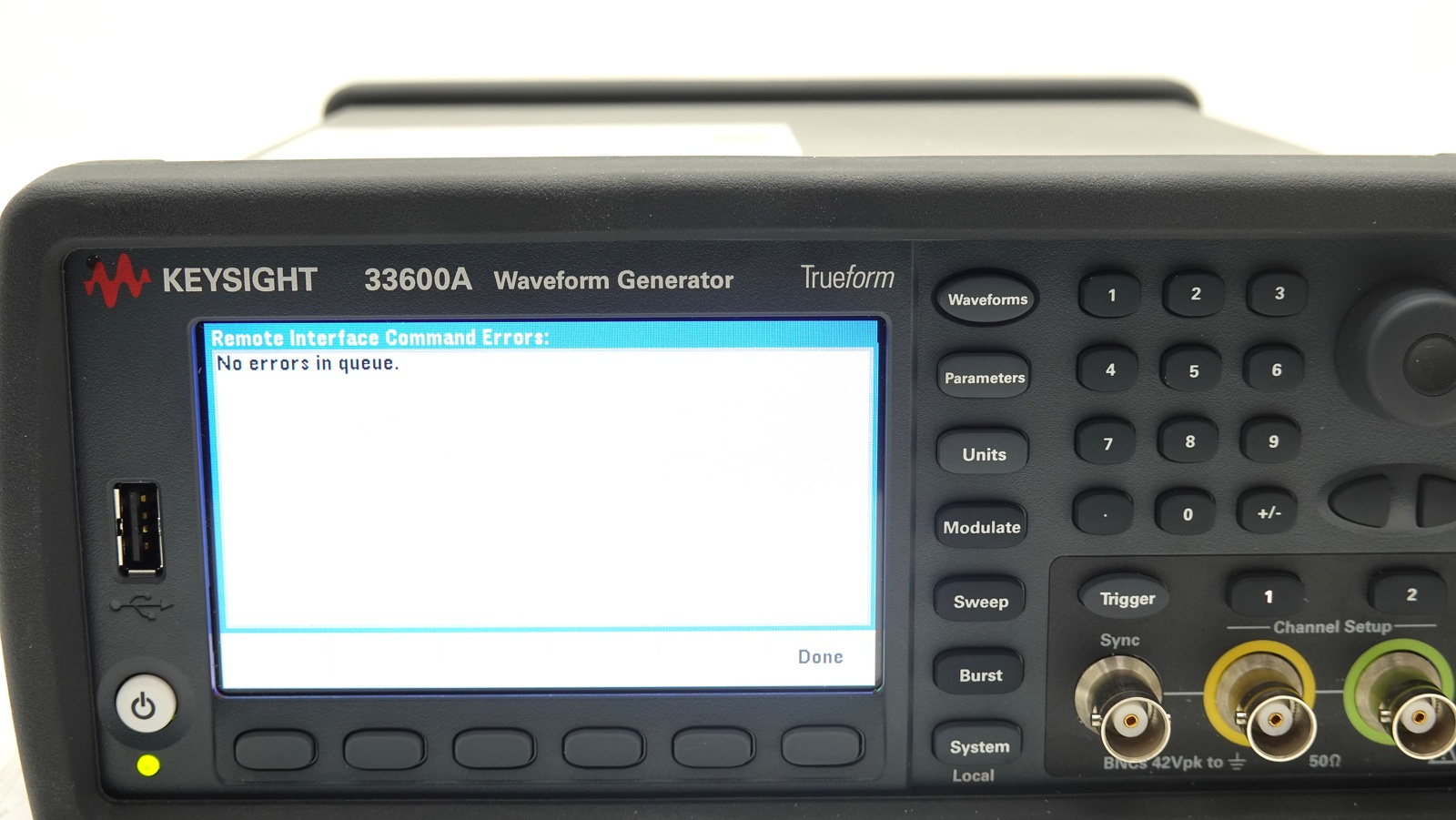 Keysight 33622A Waveform Generator / 33500B Series / 120 MHz / 2 Channels / 250MSa/s