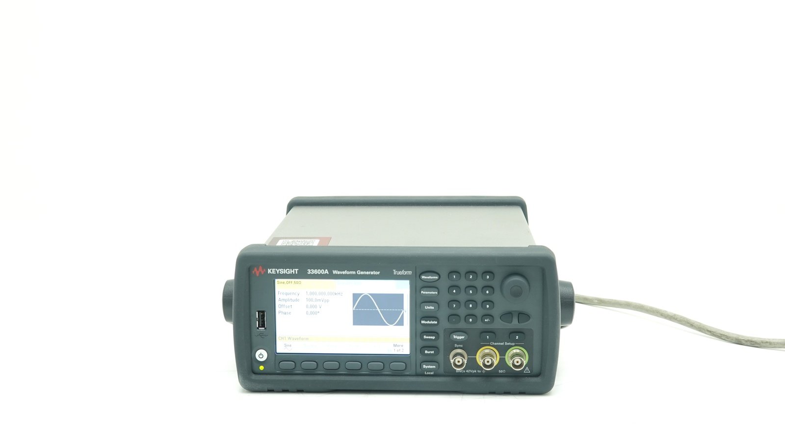 Keysight 33622A Waveform Generator / 33500B Series / 120 MHz / 2 Channels / 250MSa/s