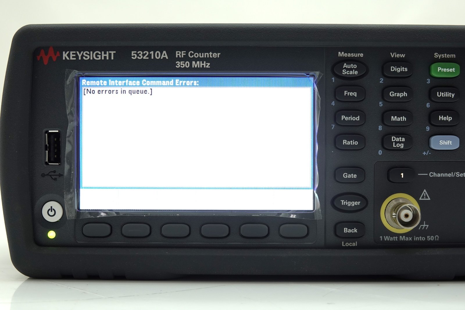 Keysight 53210A RF Frequency Counter / 350MHz / 10 Digits/s / LAN / USB / GPIB