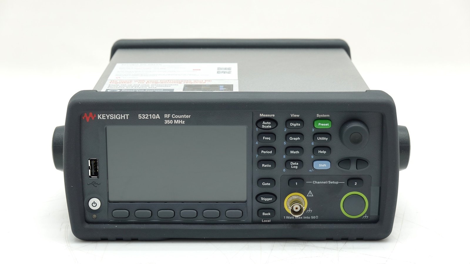 Keysight 53210A RF Frequency Counter / 350MHz / 10 Digits/s / LAN / USB / GPIB