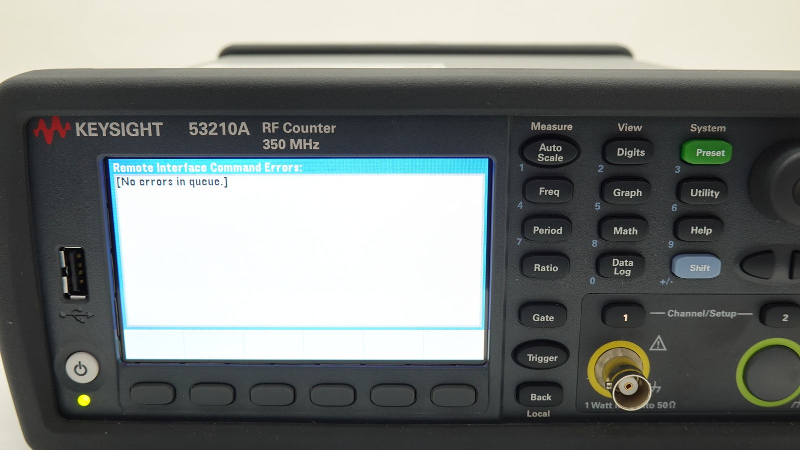 Keysight 53210A RF Frequency Counter / 350MHz / 10 Digits/s / LAN / USB / GPIB