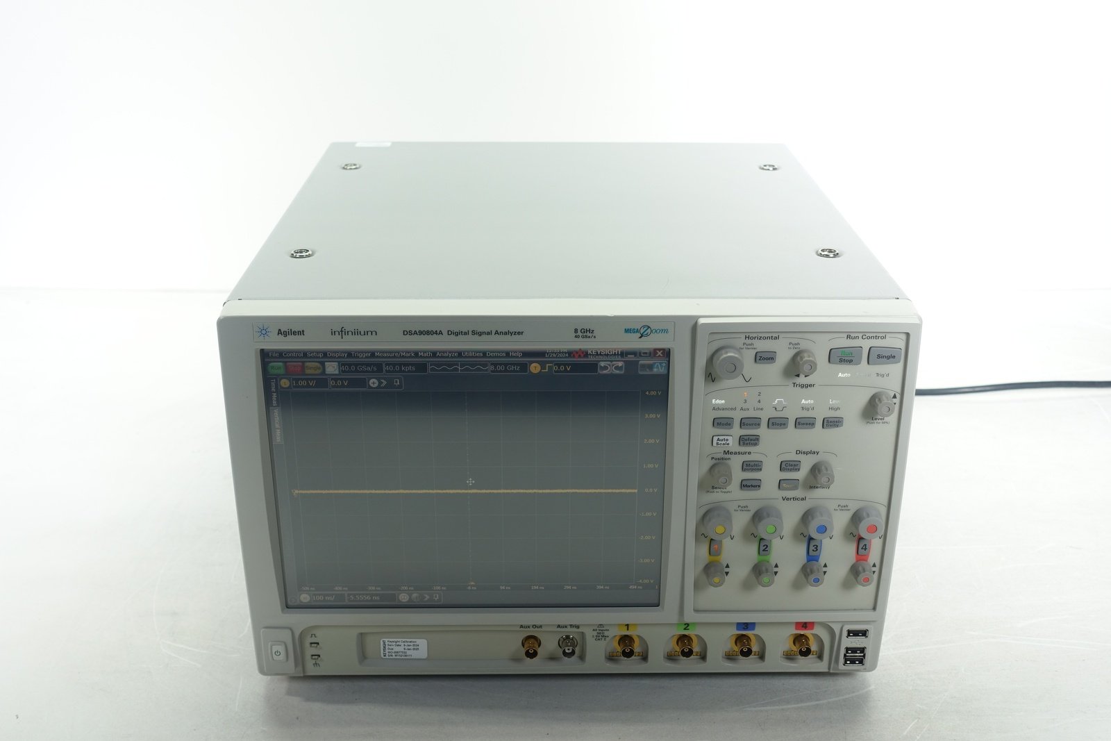 Keysight DSA90804A Infiniium High Performance Oscilloscope / 8GHz / 40GSa/s / 4 Channels / 50M Memory