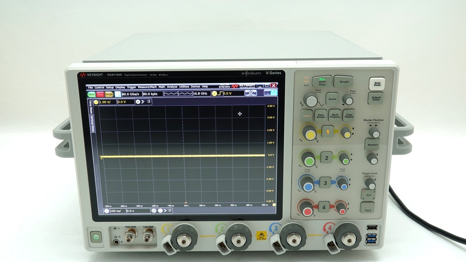 Keysight DSAV164A Infiniium V-Series Oscilloscope / 16 GHz / 80/40 GSa/s / 4 Analog Channels