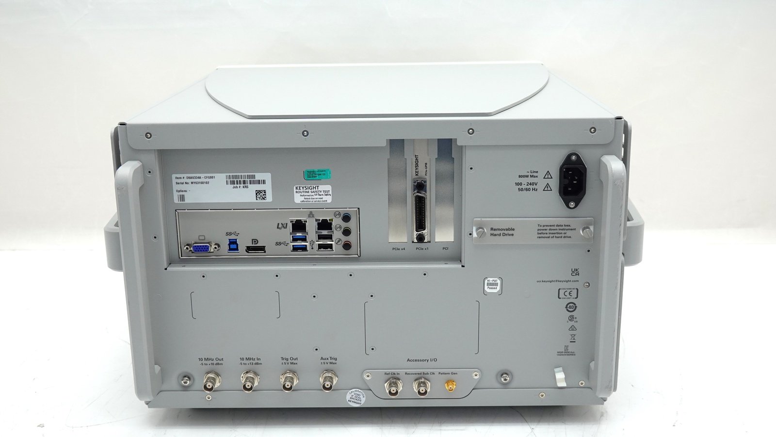 Keysight DSAV334A Infiniium V-Series Oscilloscope / 33 GHz / 80/40 GSa/s / 4 Analog Channels