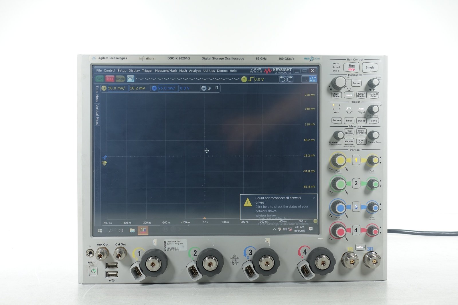 Keysight DSOX96204Q Infiniium High-Performance Oscilloscope / 63GHz / 80 GSa/s / 4 Channel