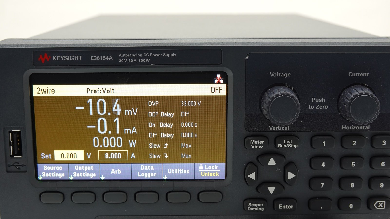 Keysight E36154A DC Power Supply / Single-Output / Auto-range / 30V / 80A / 800W / LAN / USB