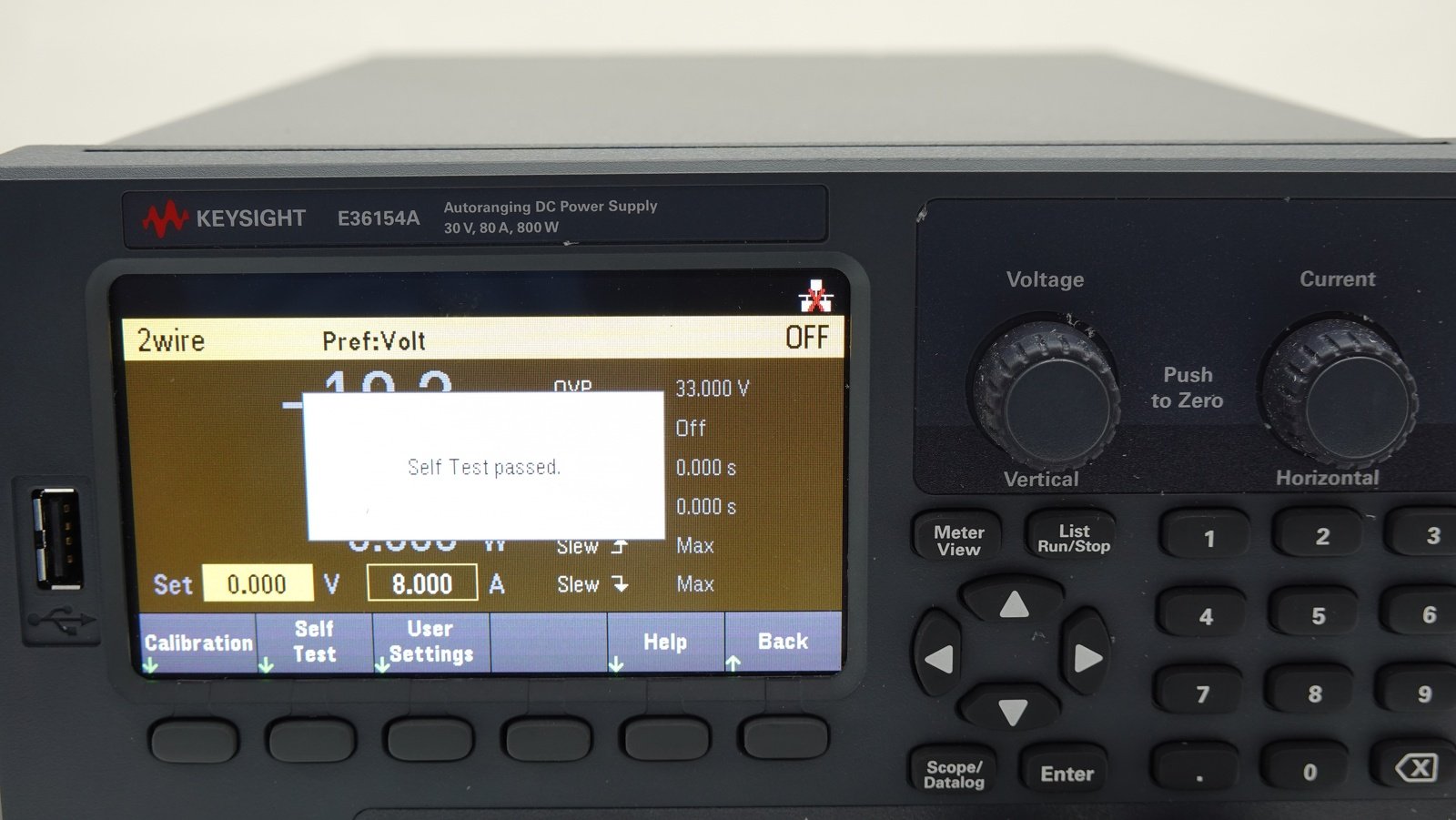 Keysight E36154A DC Power Supply / Single-Output / Auto-range / 30V / 80A / 800W / LAN / USB