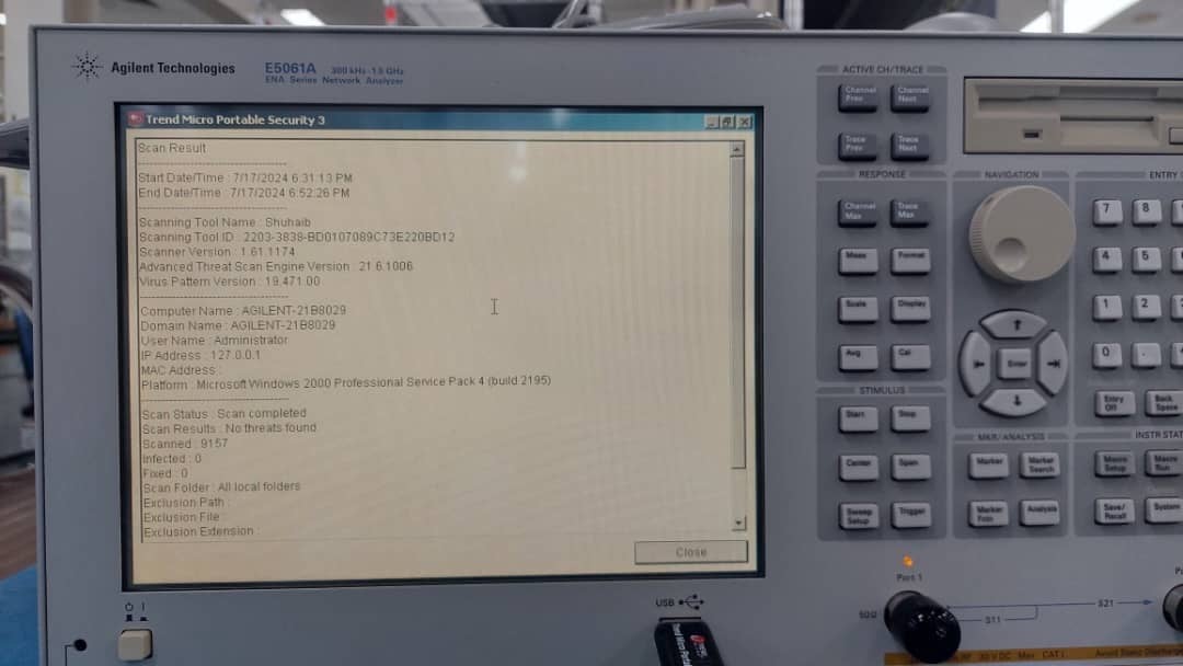 Keysight E5061A ENA-L RF Network Analyzer / 300 kHz to 1.5 GHz