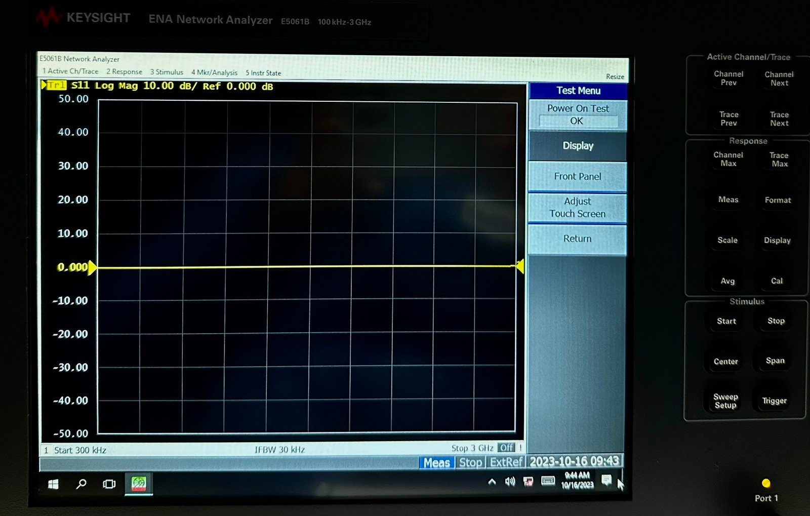 Keysight E5061B-237 S-parameter Test Set / 100 kHz to 3 GHz / 75 Ohm System Impedance