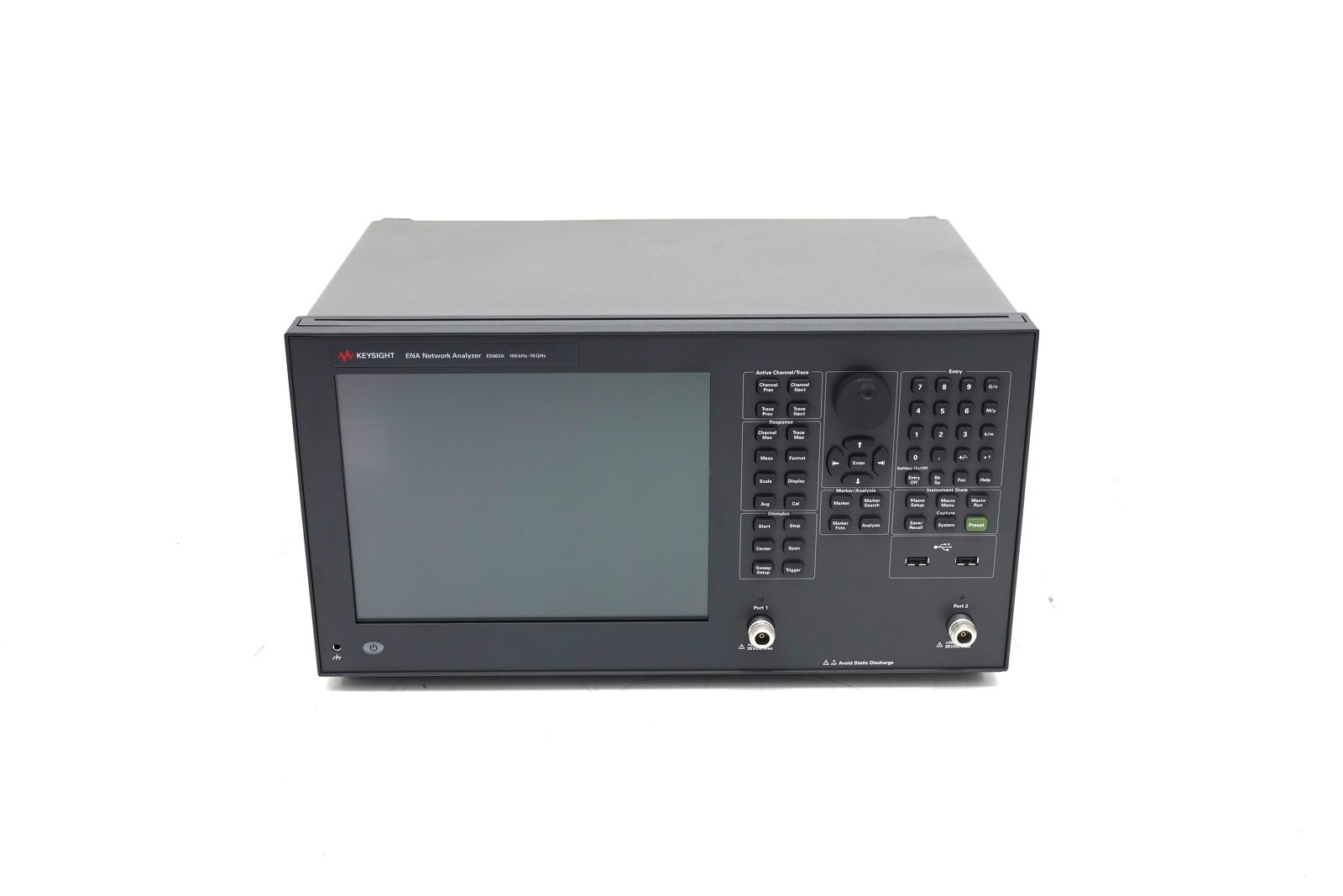 Keysight E5063A-2H5 2-port test set / 100 kHz to 18 GHz