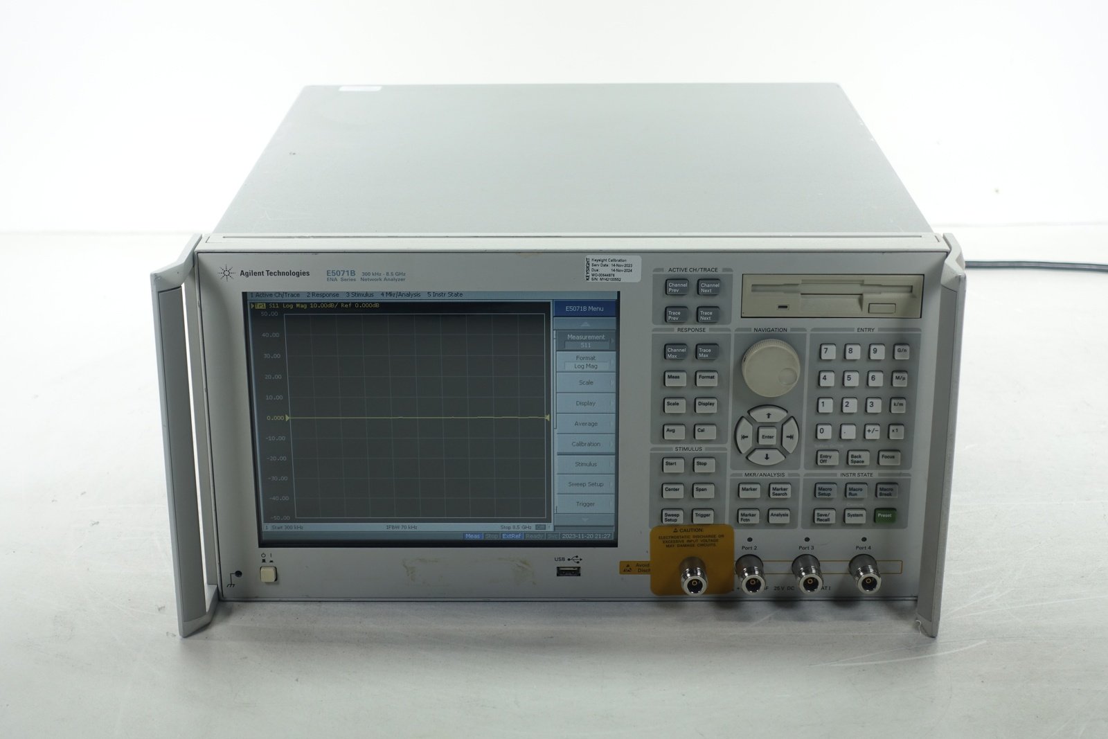 Keysight E5071B-414 4-ports / -50 to 10 dBm