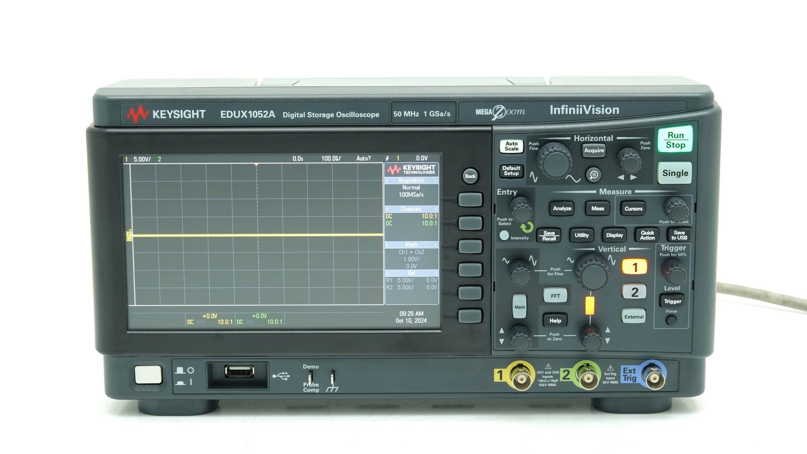 Keysight EDUX1052A InfiniiVision 1000 X-Series Oscilloscope / 50 MHz / 2 Analog Channels