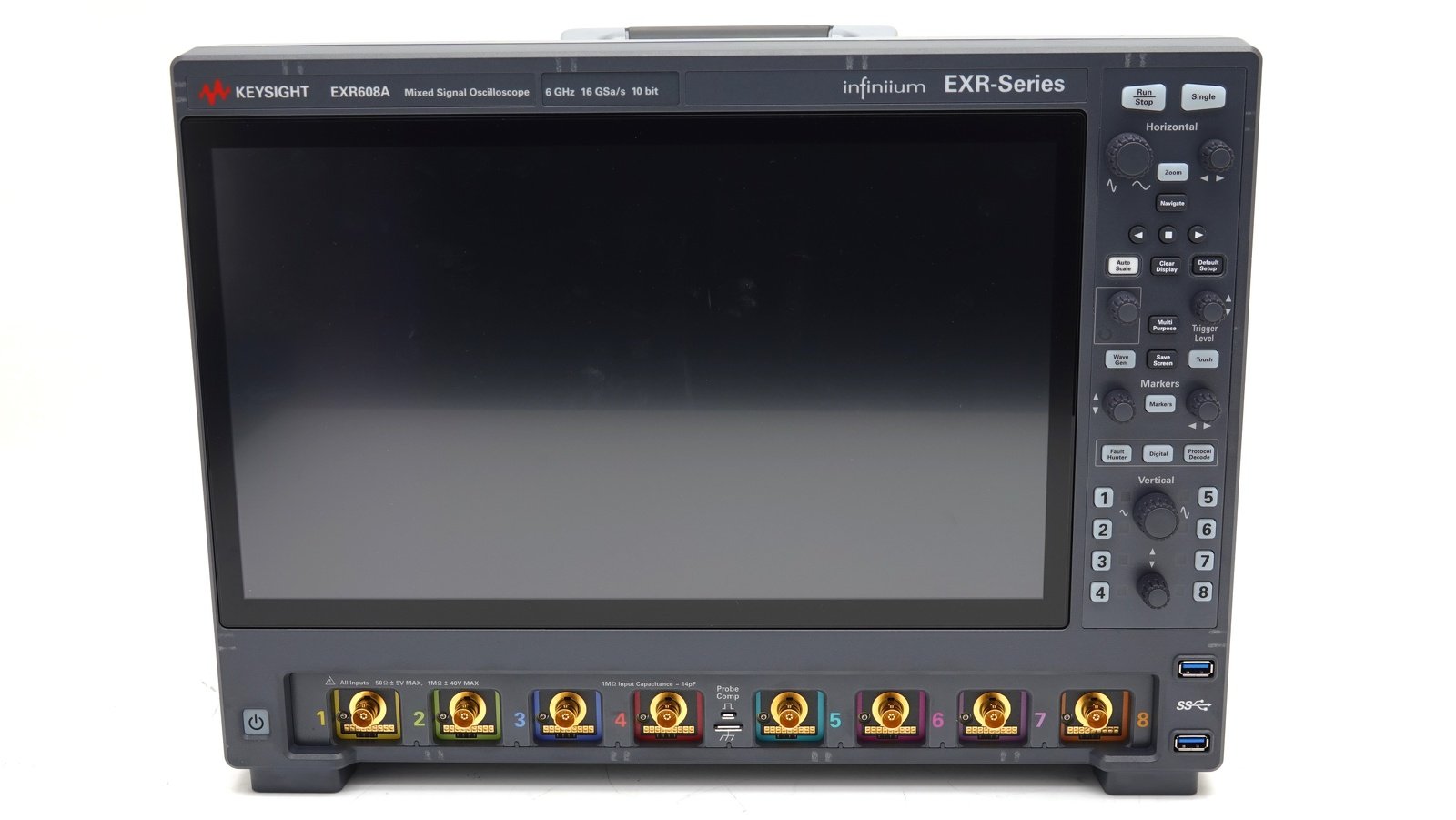 Keysight EXR608A Infiniium EXR-Series Real-Time Oscilloscope / 6 GHz / 16 GSa/s / 8 Channels