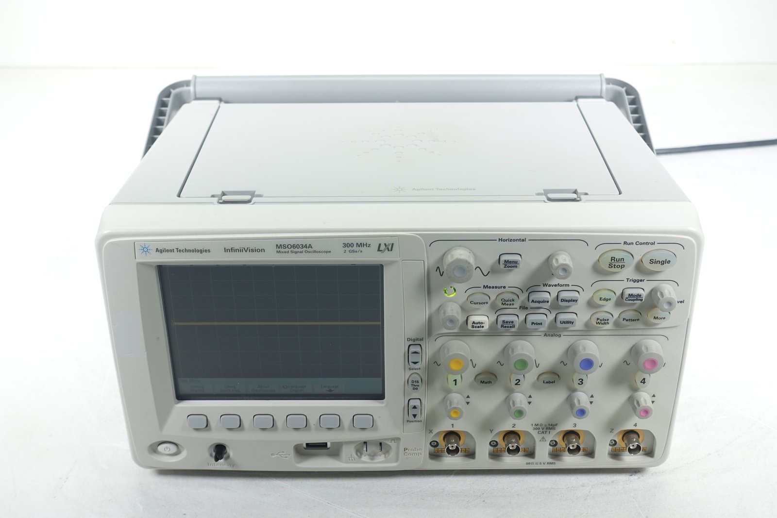 Keysight MSO6034A Mixed Signal Oscilloscope / 300 MHz / 4 Analog Plus 16 Digital Channels