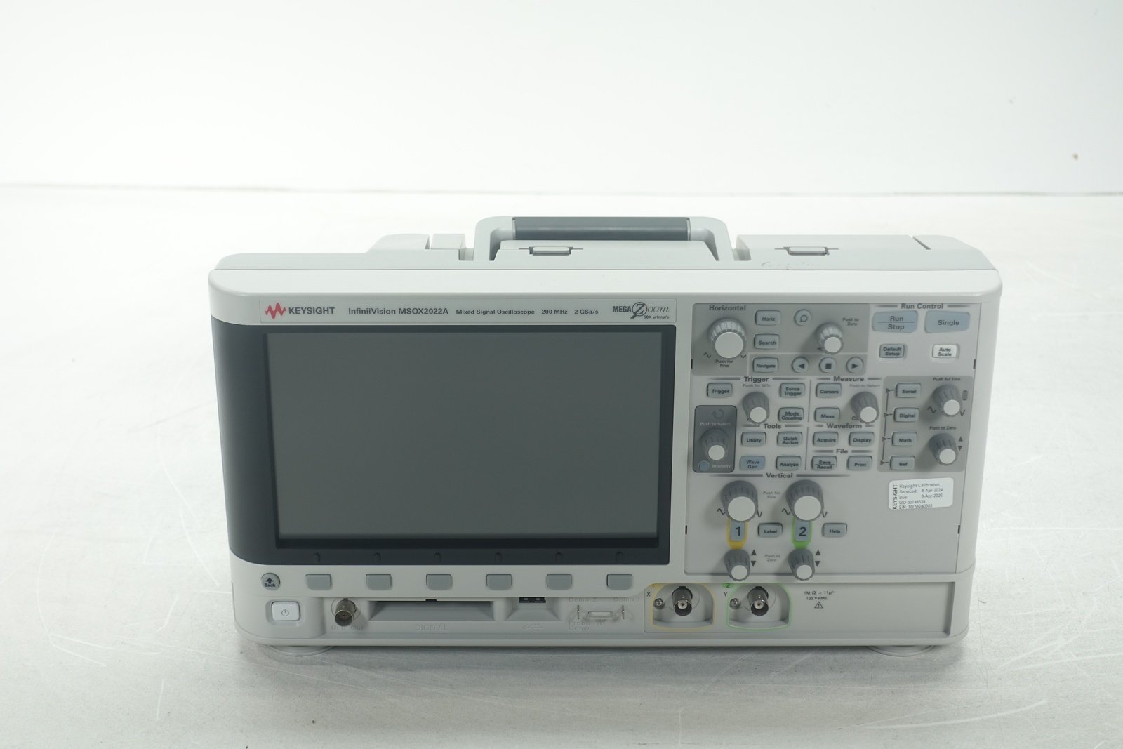 Keysight MSOX2022A Mixed Signal Oscilloscope / 200 MHz / 2 Analog and 8 Digital Channels