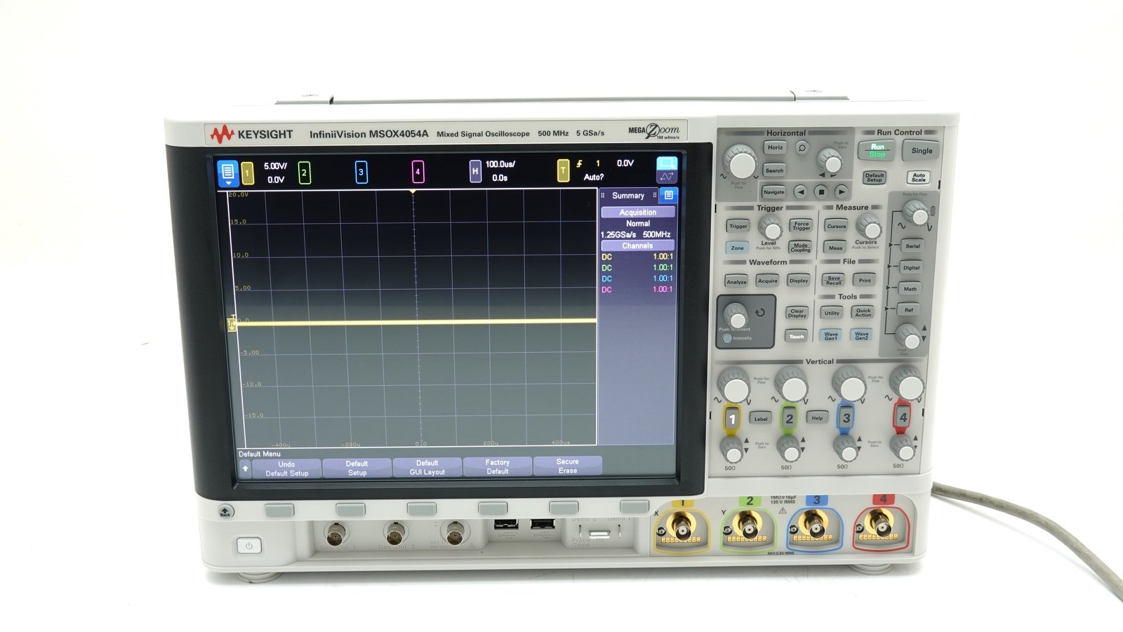 Keysight MSOX4054A Mixed Signal Oscilloscope / 500 MHz / 4 Analog Plus 16 Digital Channels