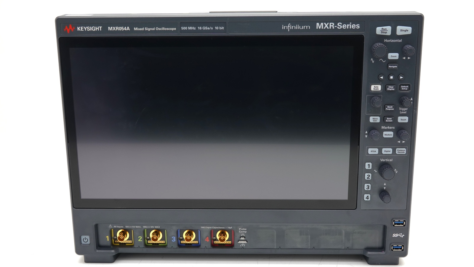 Keysight MXR054A Infiniium MXR-Series Real-Time Oscilloscope / 500 MHz / 16 GSa/s / 4 Channels