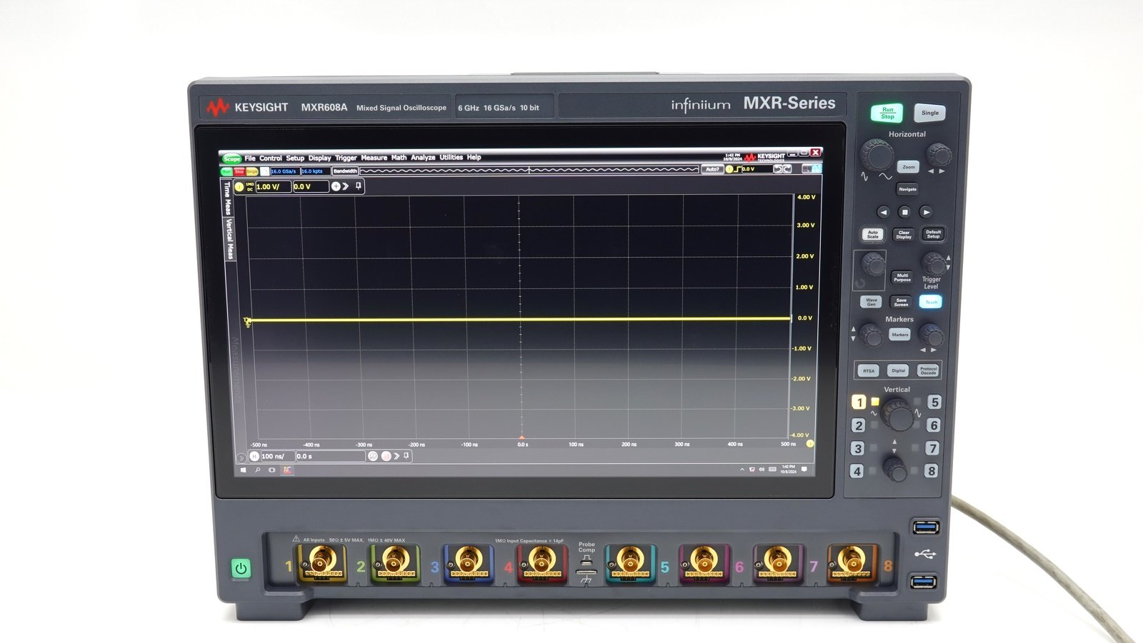 Keysight MXR608A Infiniium MXR-Series Real-Time Oscilloscope / 6 GHz / 16 GSa/s / 8 Channels