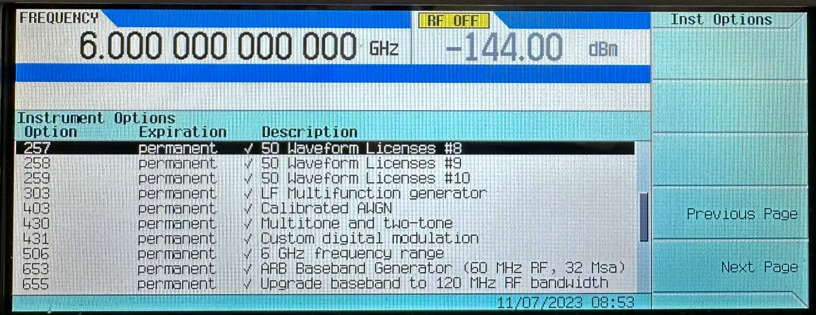 Keysight N5166B CXG X-Series RF Vector Signal Generator 