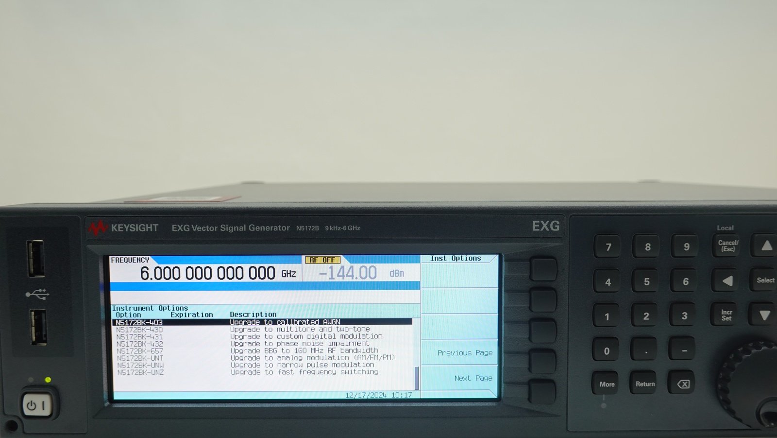 Keysight N5172B-506 9 kHz to 6 GHz