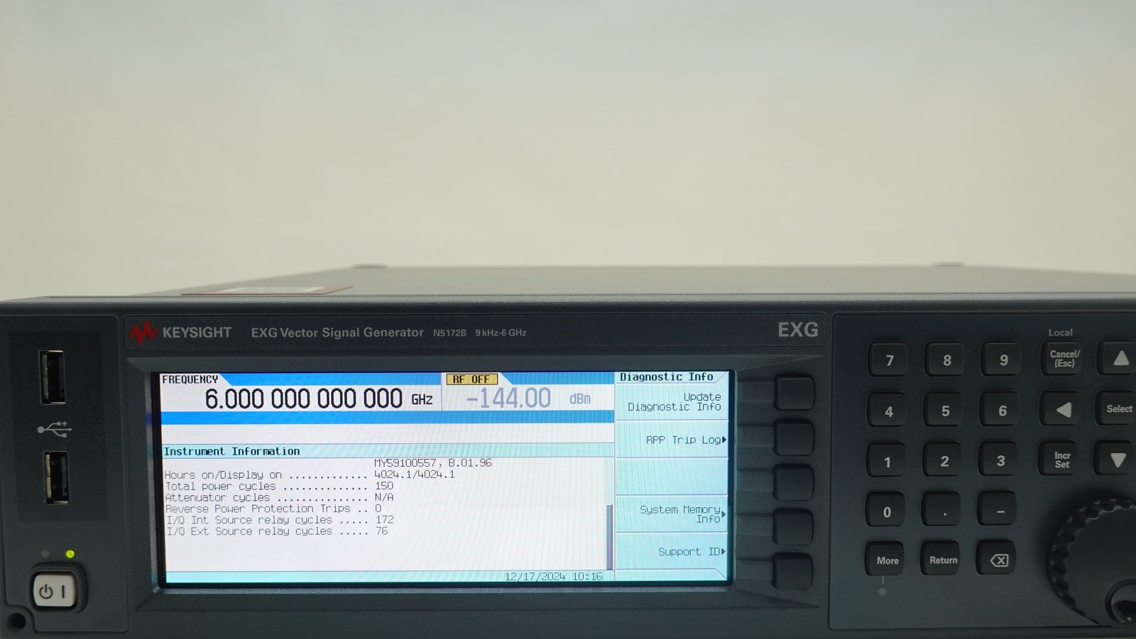 Keysight N5172B-506 9 kHz to 6 GHz