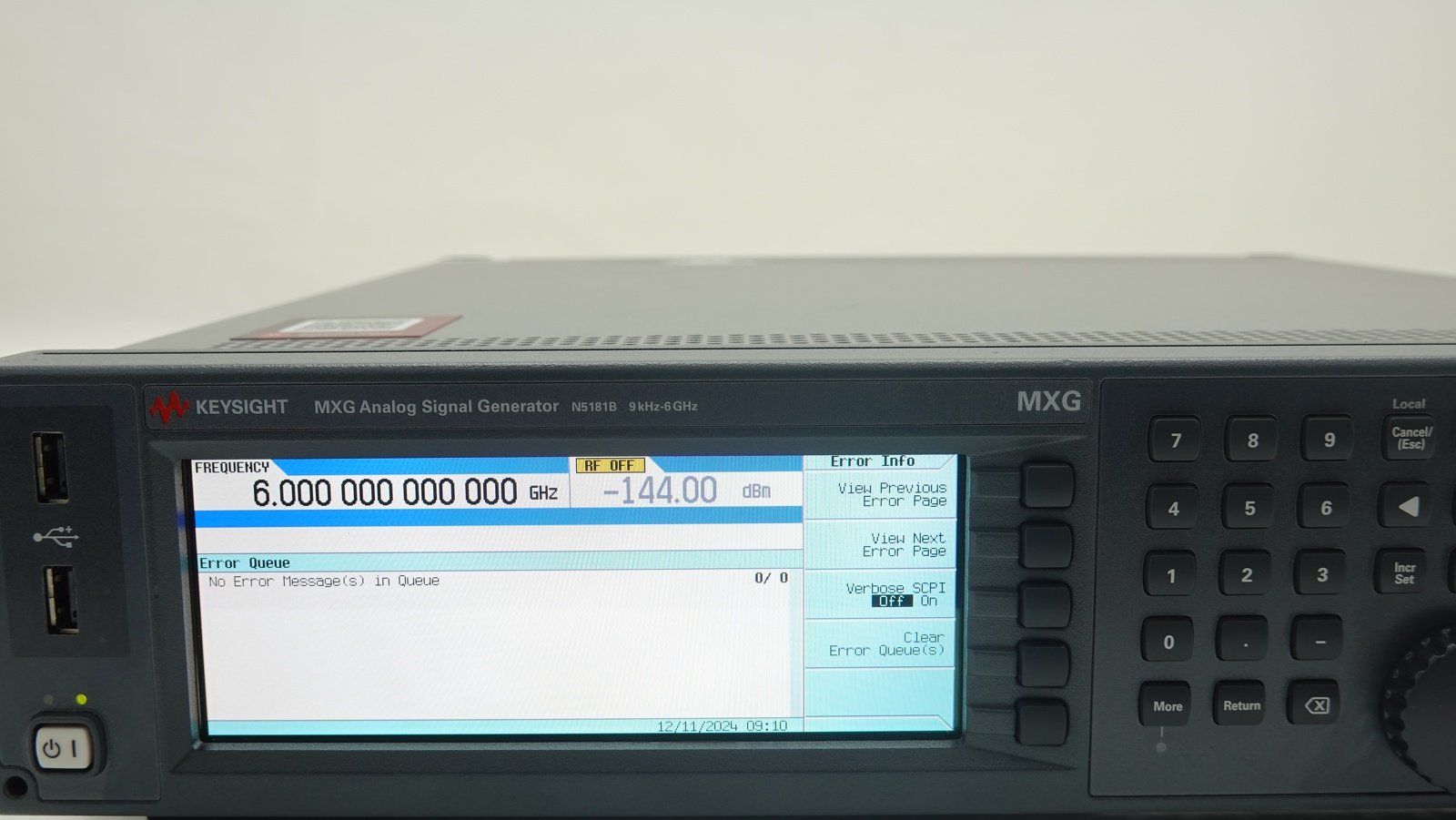 Keysight N5181B-506 9 kHz to 6 GHz