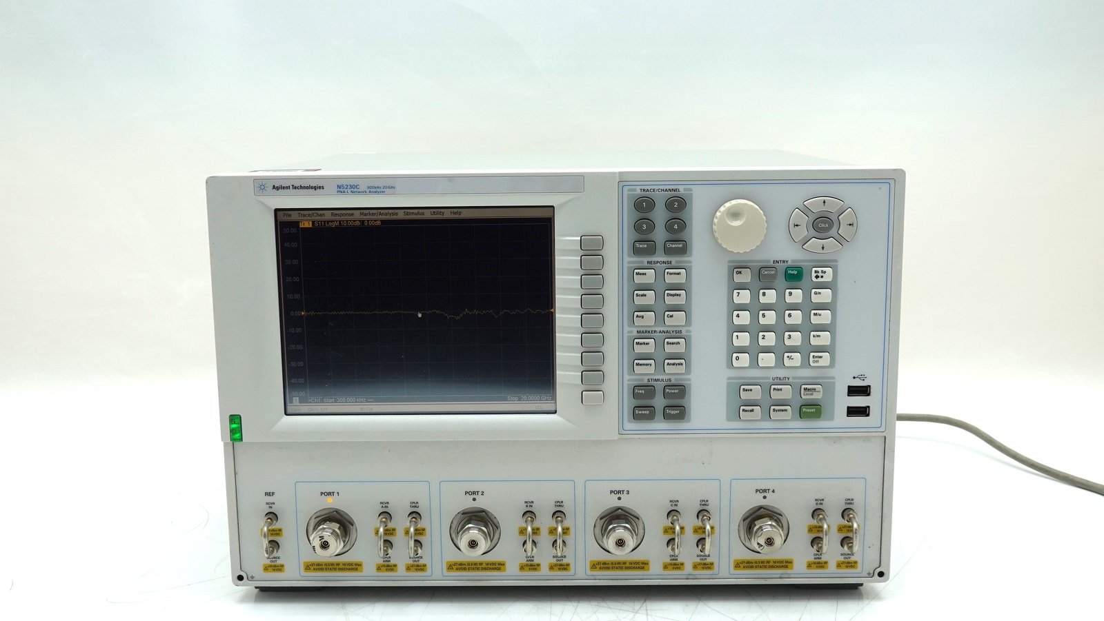 Keysight N5230C-245 Network Analyzers 300 MHz to 20 GHz / 4-port /  Configurable Test Set / Extended Power Range