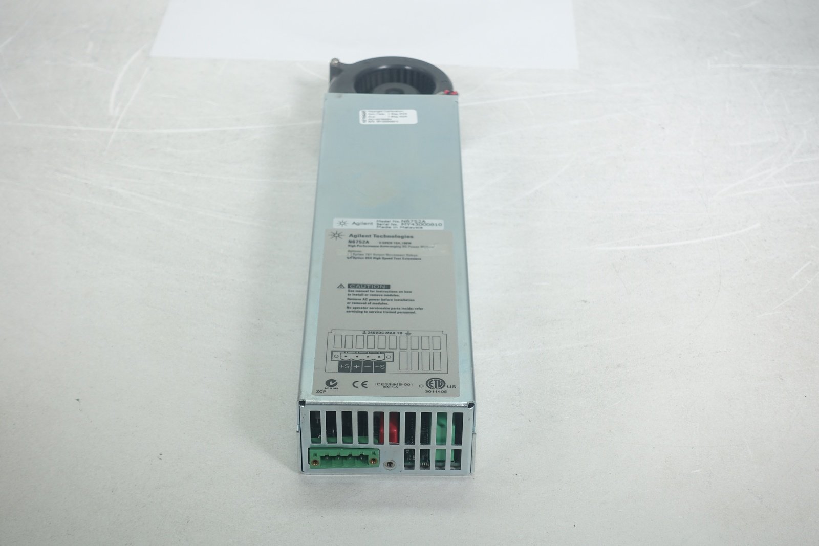 Keysight N6752A High-Performance Autoranging DC Power Module / 50V / 10A / 100W