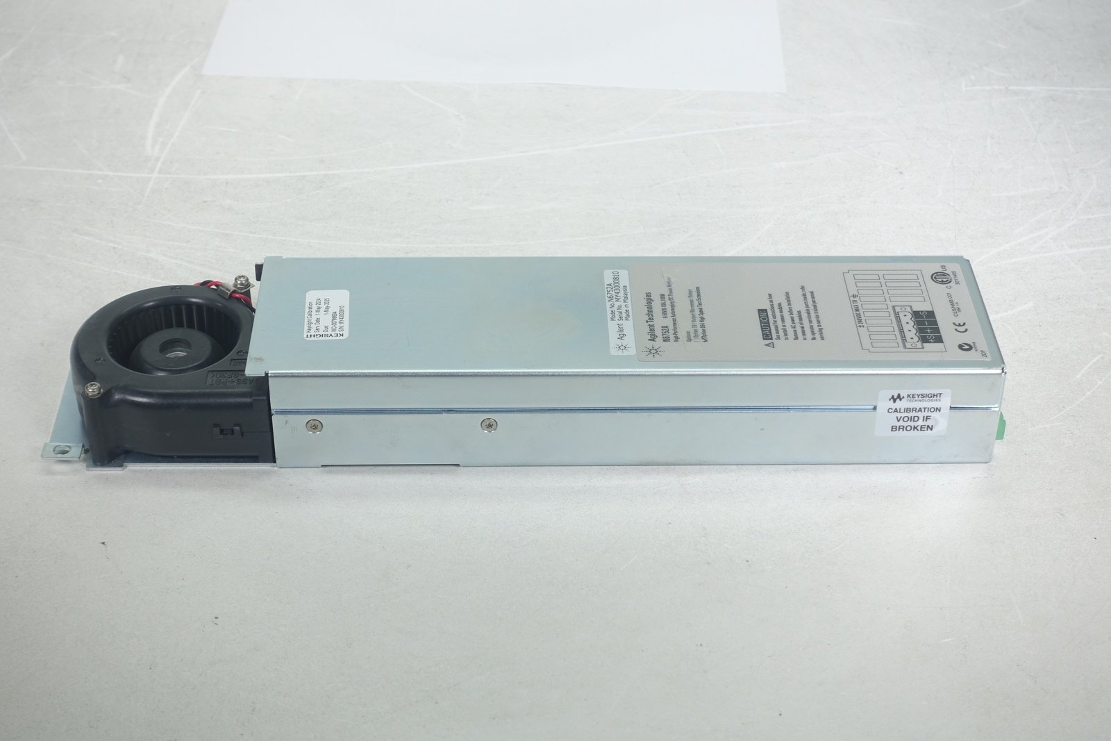 Keysight N6752A High-Performance Autoranging DC Power Module / 50V / 10A / 100W