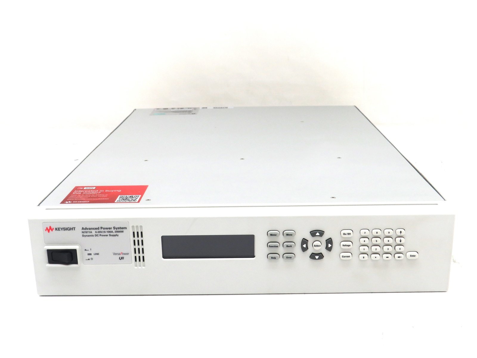 Keysight N7971A Advanced Dynamic DC Power Supply System / 20V / 100A / 2000W