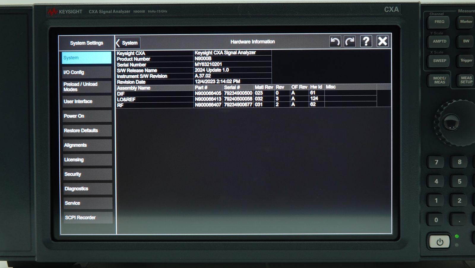 Keysight N9000B-507 9 kHz to 7.5 GHz