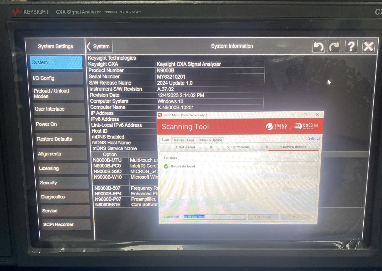 Keysight N9000B-507 9 kHz to 7.5 GHz