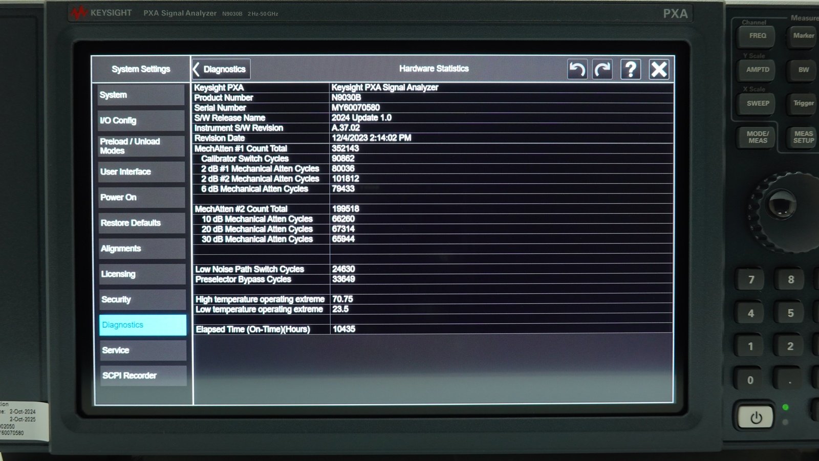 Keysight N9030B-550 2 Hz to 50 GHz