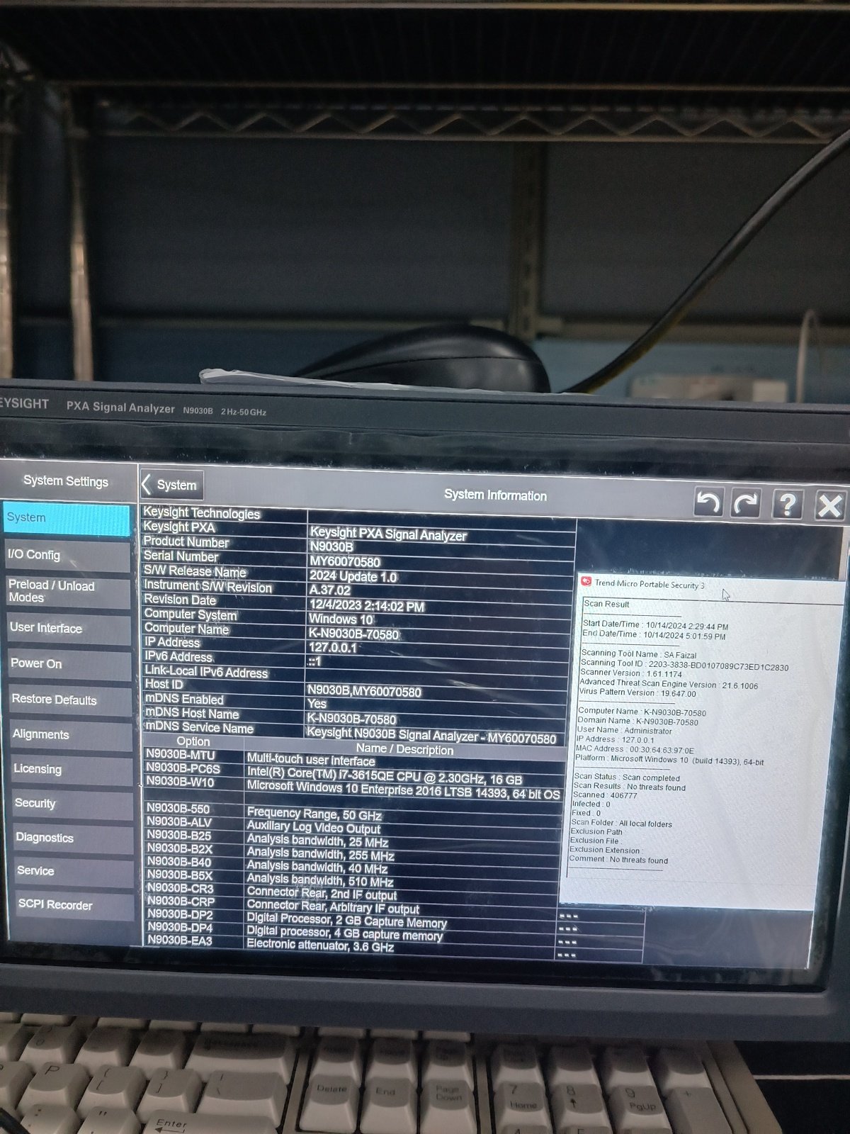 Keysight N9030B-550 2 Hz to 50 GHz