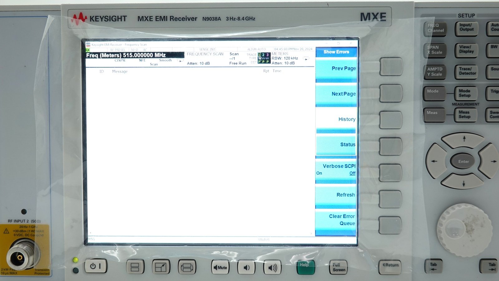 Keysight N9038A-508 3 Hz to 8.4 GHz