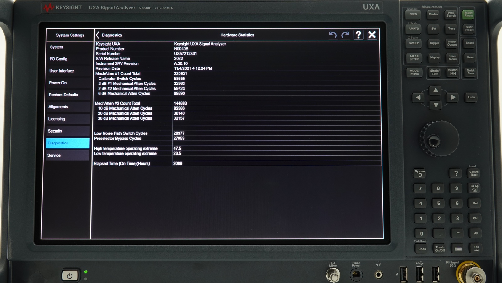 Keysight N9040B-550 2 Hz to 50 GHz